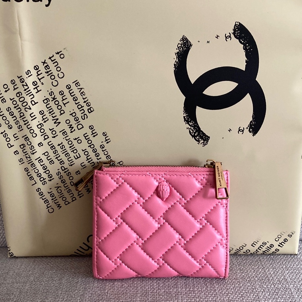 Kurt Geiger Pink Quilted Wallet